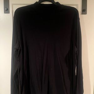 Black long sleeve turtle neck shirt